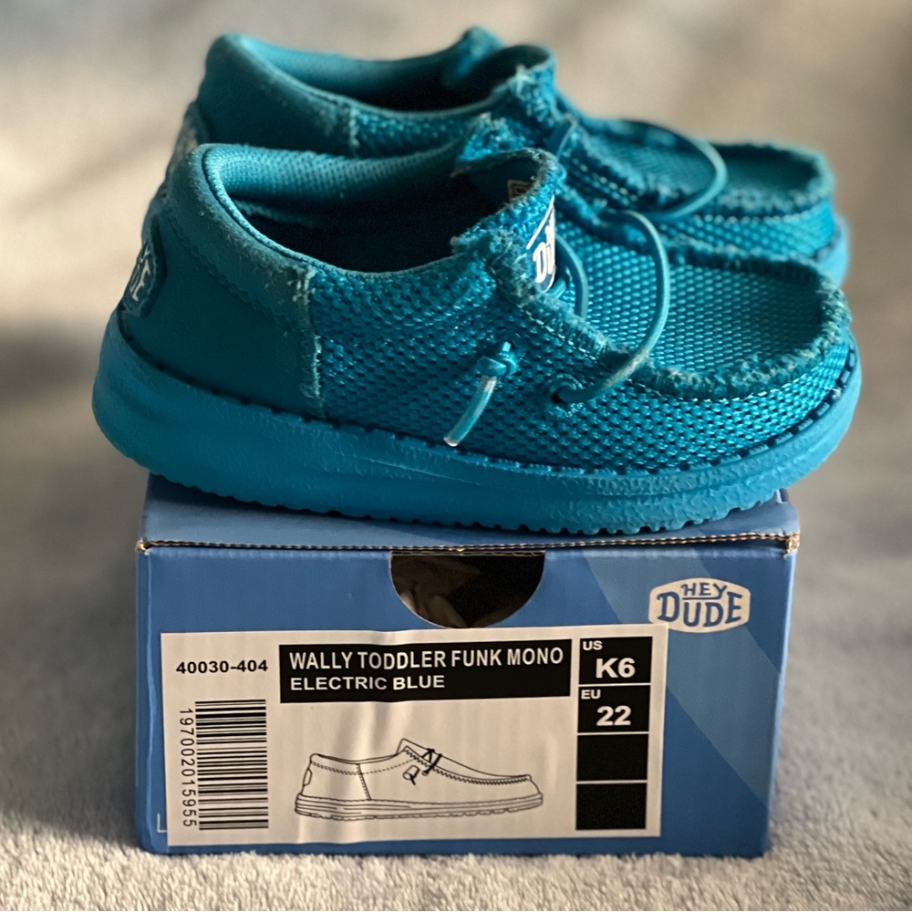 Hey Dude toddler funk mono electric blue